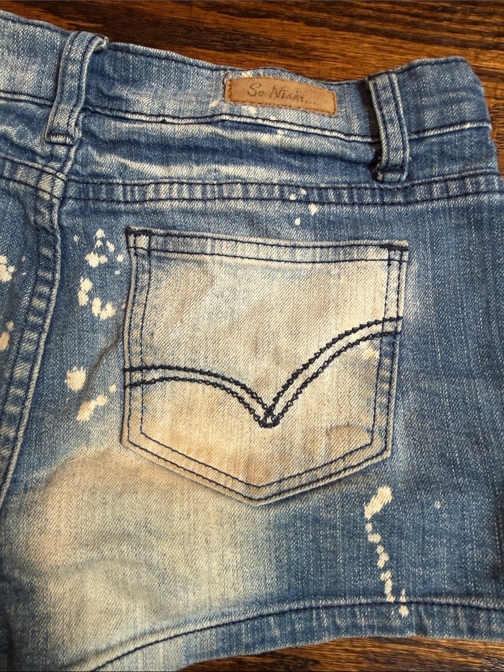 Distressed Light Blue Denim girls youth Shorts - Picture 8 of 9